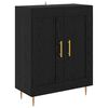 vidaXL Haut Armoire Montage mural 2 pcs Ch&ecirc;ne noir 69,5 x 34 x 180 cm