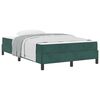 vidaXL Lit &agrave; ressorts avec matelas Vert fonc&eacute; 120 x 210 cm tissu