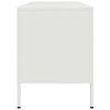 vidaXL Meuble TV blanc 100,5x39x50,5 cm acier