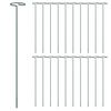 vidaXL Piquets pour plantes de jardin 20 pcs vert fonc&eacute; 40 cm acier