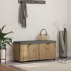 vidaXL Banc d'entr&eacute;e avec coussin Ch&ecirc;ne artisanal 100 x 38 x 46 cm