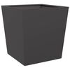 vidaXL Jardini&egrave;res 2 pcs noir 50x50x50 cm acier