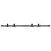 vidaXL Kit de porte d'armoire coulissante 122 cm acier au carbone