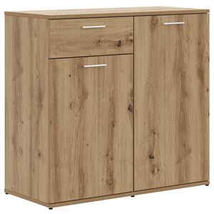 vidaXL Buffet ch&ecirc;ne artisanal 80x36x75 cm bois d'ing&eacute;nierie
