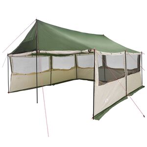 vidaXL Tente familiale Vert 450 x 400 x 265 cm Polyester et Acier