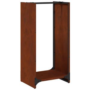 VidaXL &Eacute;tag&egrave;re &agrave; bois 40x30x80 cm acier r&eacute;sistant aux intemp&eacute;ries