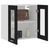 vidaXL Vitrine suspendue "Lyon" Noir 60 x 31 x 60 cm Bois d'ingénierie