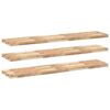 vidaXL &Eacute;tag&egrave;res flottantes 3 pcs 160x30x4 cm acacia massif non trait&eacute;