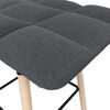 vidaXL Tabouret de bar Gris fonc&eacute; Tissu