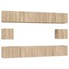 vidaXL Ensemble de meubles TV 6 pcs Ch&ecirc;ne sonoma Bois d'ing&eacute;nierie