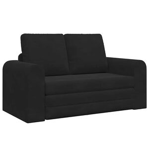 vidaXL Canap&eacute;-Lit Noir 148 x 71 x 83 cm Velours