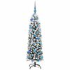 vidaXL Sapin de Noël artificiel Vert 150 cm PVC et acier et plastique