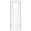 vidaXL Poteaux à panier de gabion 2 pcs 50x50x140 cm Fer