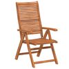 vidaXL Chaises inclinables de jardin lot de 8 bois massif acacia