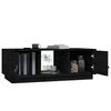 vidaXL Table basse Noir 100x50x35 cm Bois massif de pin