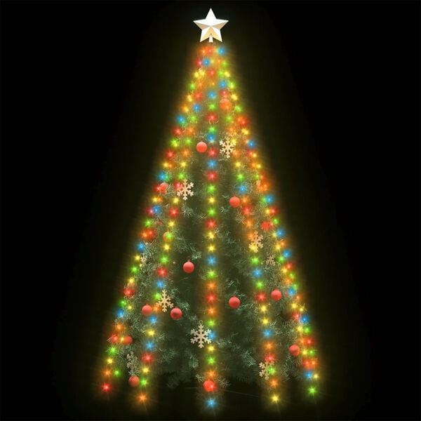 vidaXL Guirlande lumineuse d'arbre de No&euml;l 250 LED color&eacute;es 250 cm