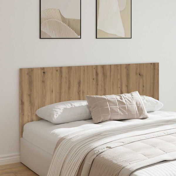 vidaXL Tête de lit chêne artisanal 200x1,5x80 cm bois d'ingénierie