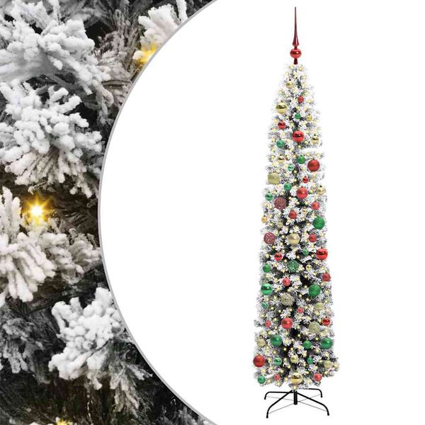 vidaXL Sapin de No&euml;l artificiel Vert 210 cm PVC et acier et plastique