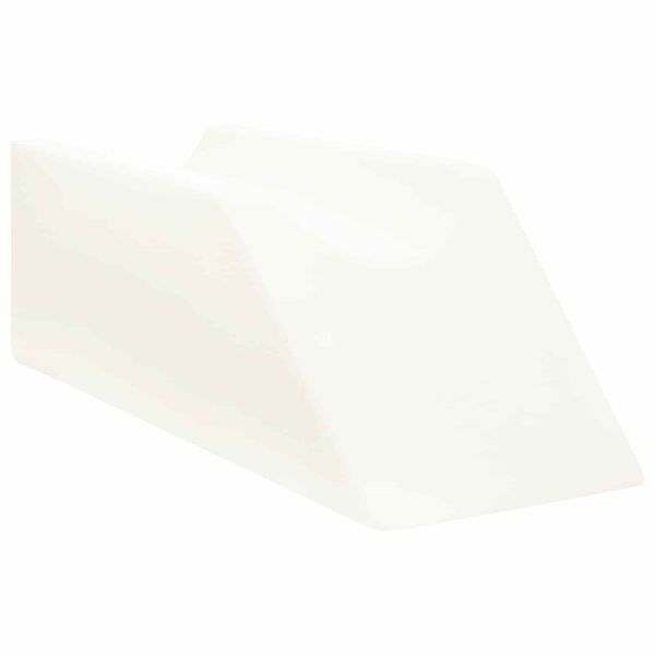 vidaXL Coussin pour les jambes Uni Blanc