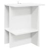vidaXL Table basse Blanc 40 x 30 x 49 cm Bois d'ing&eacute;nierie