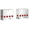 vidaXL Mangeoire pour poules 2 Argent&eacute; 60,5 x 29 x 51 cm 25 kg