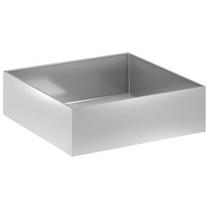 vidaXL Cache-pot de jardin Argent&eacute; 80 x 80 x 30 cm Acier galvanis&eacute;