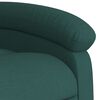vidaXL Fauteuil inclinable de massage Vert fonc&eacute; Tissu