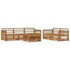 vidaXL Ensemble de canap&eacute;s d'ext&eacute;rieur 6 pc Naturel