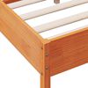 vidaXL Cadre de lit sans matelas cire marron 120x200cm bois pin massif
