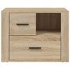 vidaXL Table de chevet Chêne sonoma 60x36x45 cm Bois d'ingénierie