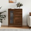 vidaXL Buffet ch&ecirc;ne marron 69,5x34x90 cm bois d'ing&eacute;nierie