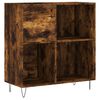 vidaXL Armoire &agrave; disques ch&ecirc;ne fum&eacute; 84,5x38x89 cm bois d'ing&eacute;nierie