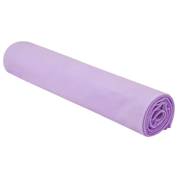 vidaXL Serviettes de sport 2 pcs Violet 140 x 70 cm