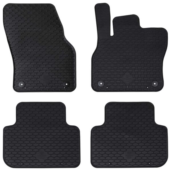 vidaXL Tapis de voiture 4 pcs Noir compatible avec Audi Q3 TPE