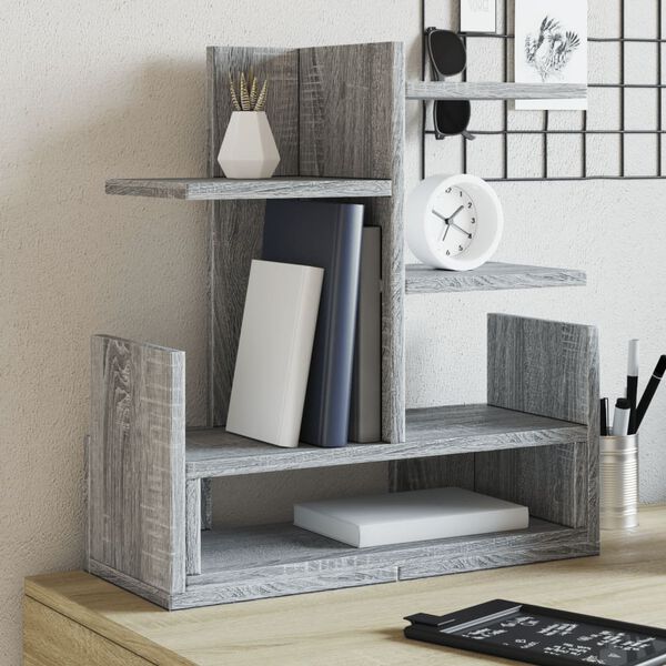 vidaXL Organisateur de bureau sonoma gris 49x20x52,5 cm