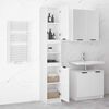 vidaXL Armoire de salle de bain blanc brillant 32x34x188,5 cm