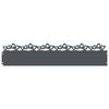 vidaXL Bordures de pelouse 30 pc 103 x 0,05 x 22 cm Acier Anthracite