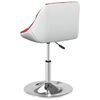 vidaXL Tabouret de bar Rouge et blanc Similicuir