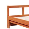 vidaXL Lit de jour et lit gigogne et matelas 90x200 cm bois pin massif