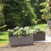 LECHUZA Jardini&egrave;re BALCONERA Stone 50 ALL-IN-ONE Noir