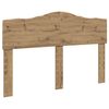 vidaXL Cadre de lit Ch&ecirc;ne artisan 140 x 190 cm Bois de pin massif