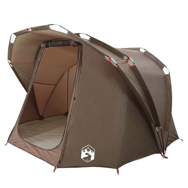vidaXL Tente de p&ecirc;che 4 personnes marron imperm&eacute;able