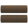 vidaXL Ensemble de canap&eacute;s 3pcs coussins d&eacute;coratifs et coussins Marron