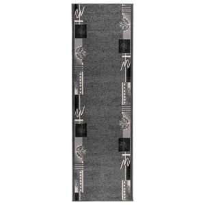 vidaXL Tapis Couloir FLORNES Tiss&eacute; Gris PP 7 mm