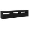 vidaXL Meuble TV 2 pcs Ch&ecirc;ne noir 180 x 35 x 40 cm Bois d'ing&eacute;nierie