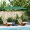 vidaXL Parasol de jardin Vert 385 x 209 x 244 cm tissu