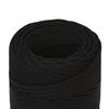 vidaXL Corde de travail Noir 2 mm 100 m Polyester