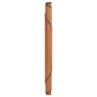 vidaXL Tapis rond marron 80 cm bambou
