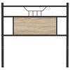 vidaXL T&ecirc;te de lit ch&ecirc;ne sonoma 90 cm bois d'ing&eacute;nierie et acier