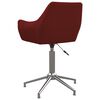 vidaXL Chaises pivotantes &agrave; manger lot de 4 Rouge bordeaux Tissu